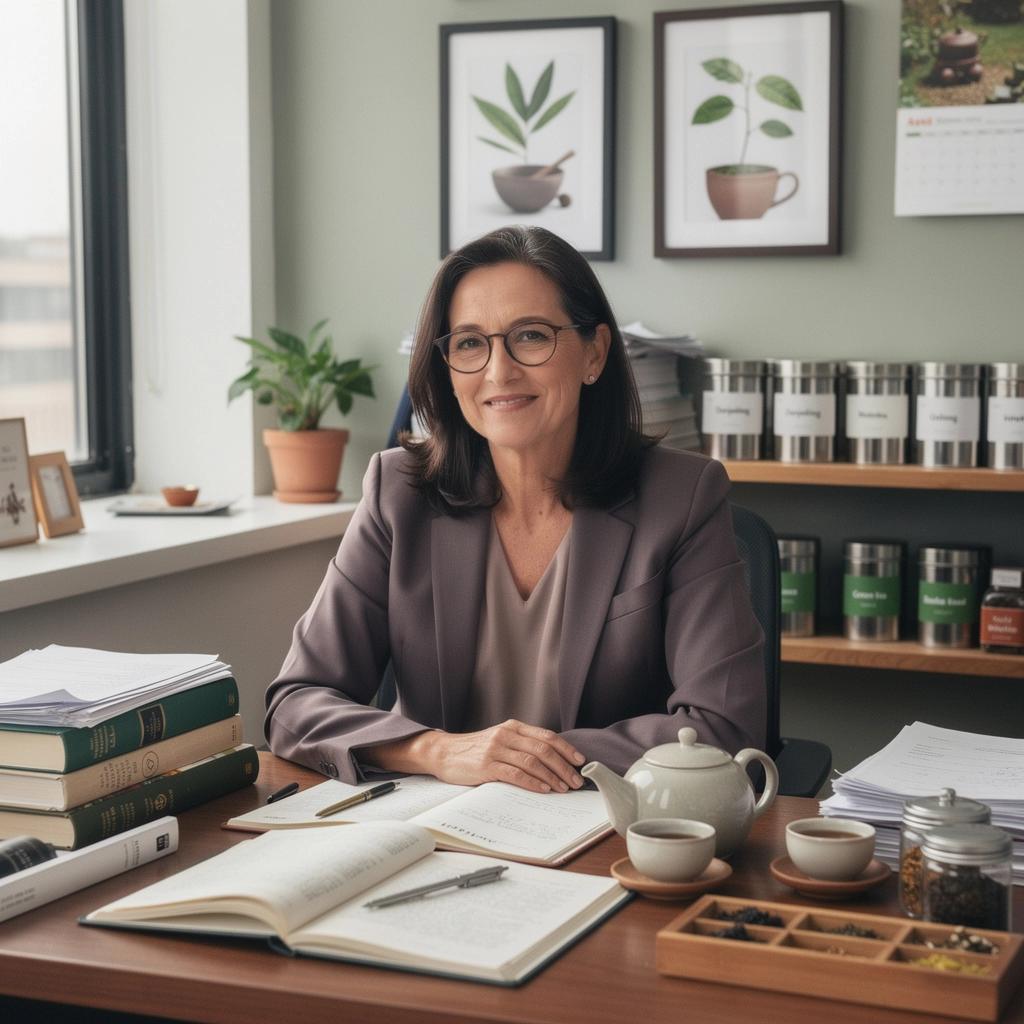 Un libro aperto su come preparare il tè, con annotazioni su tempistiche e porzioni consigliate.